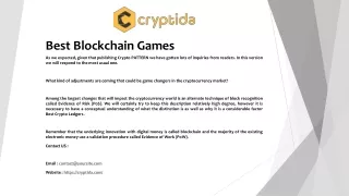 best blockchain games