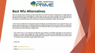 best wix alternatives