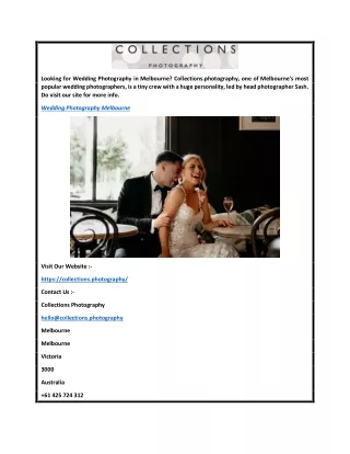 Wedding Photography Melbourne  Collections.photography