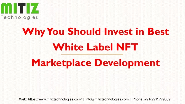 why you should invest in best white label