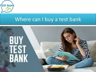 where can i buy a test bank