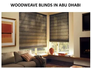 woodweave blinds in abu dhabi