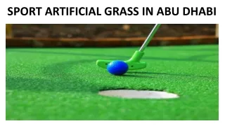 sport artificial grass in abu dhabi