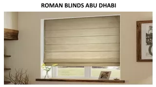 roman blinds abu dhabi