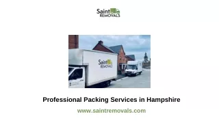 Professional Packing Services in Hampshire