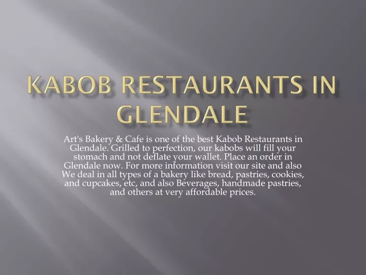 kabob restaurants in glendale