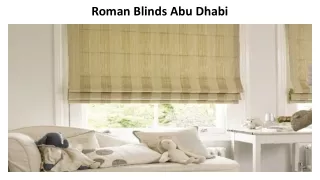 roman blinds abu dhabi