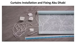 curtains installation and fixing abu dhabi