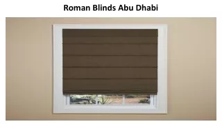 roman blinds abu dhabi
