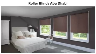 roller blinds abu dhabi