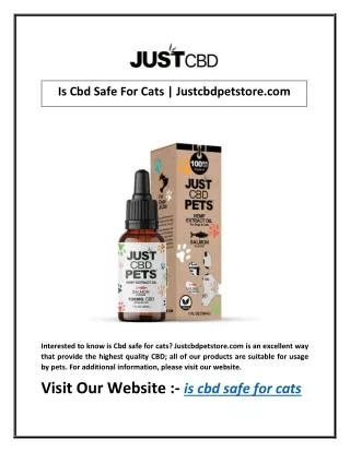 is cbd safe for cats justcbdpetstore com