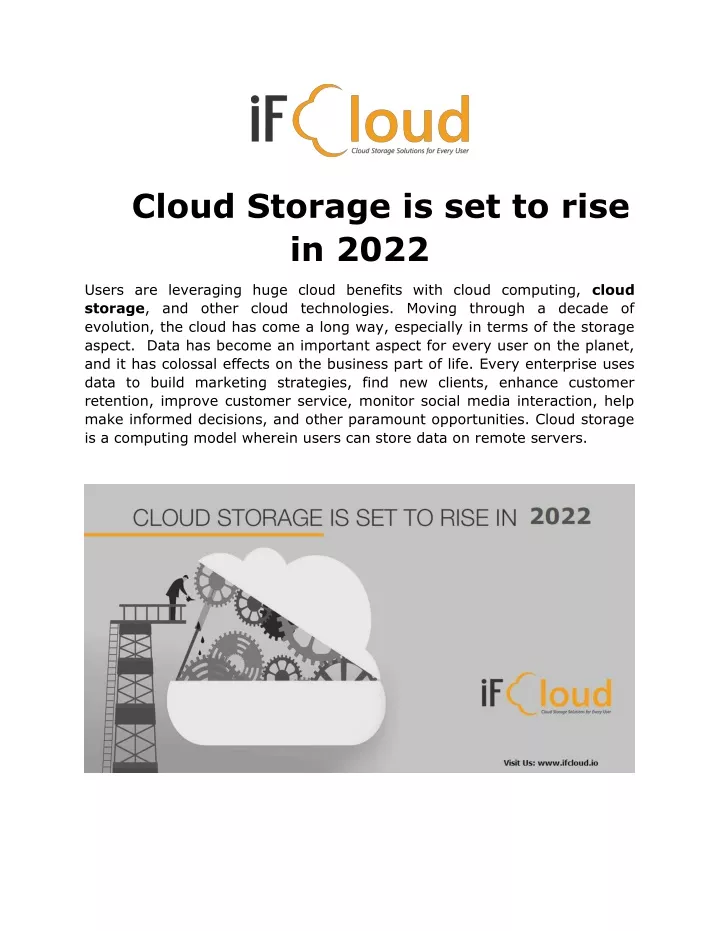 cloud storage is set to rise in 2022