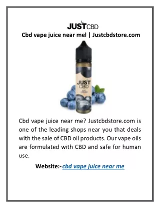 Cbd vape juice near mel | Justcbdstore.com