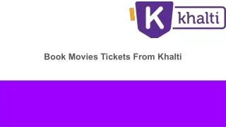 book movies tickets from khalti