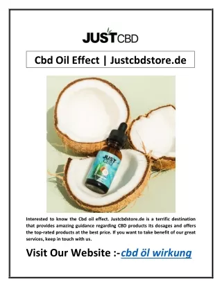 cbd oil effect justcbdstore de