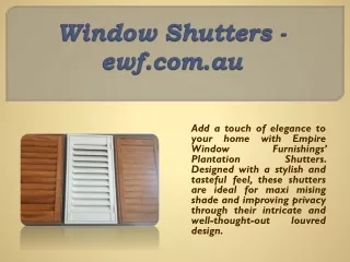 window shutters ewf com au