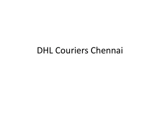 DHL Couriers Chennai