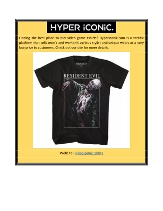 finding the best place to buy video game tshirts