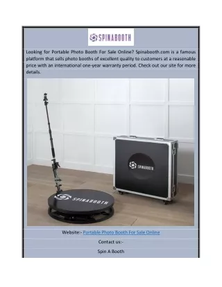 looking for portable photo booth for sale online