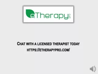 chat with a licensed therapist today https etherapypro com