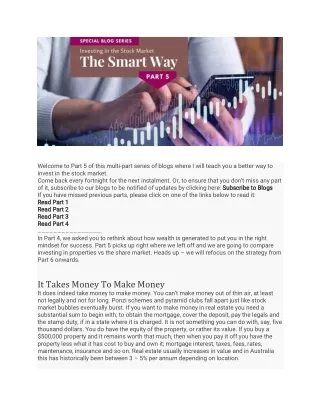 Fokas Beyond - Investing in the Stock Market The Smart Way [Part 5]