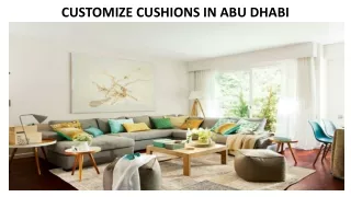 customize cushions in abu dhabi