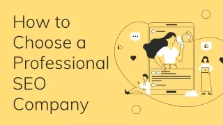 How to Choose a Professional SEO Company