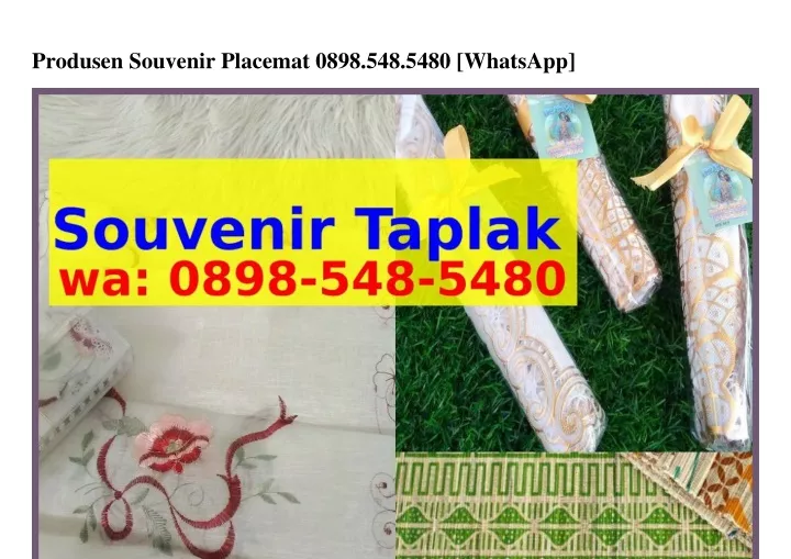 produsen souvenir placemat 0898 548 5480 whatsapp