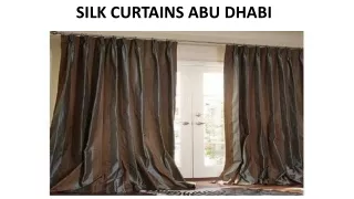 silk curtains abu dhabi