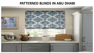 patterned blinds in abu dhabi
