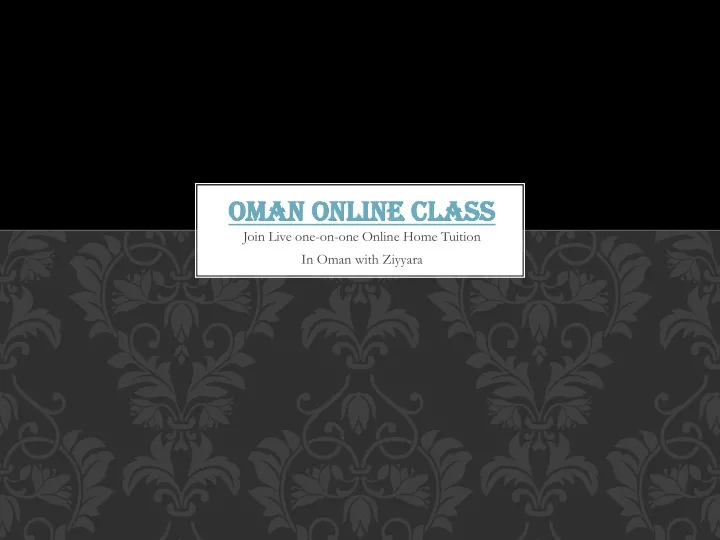oman online class