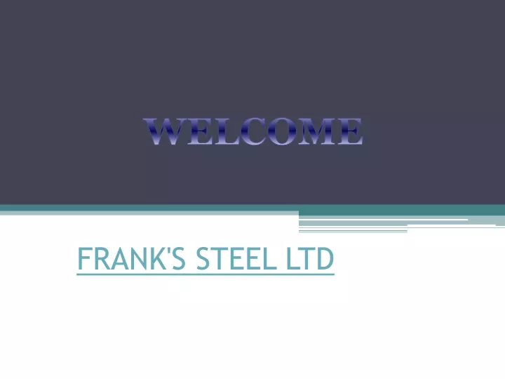 frank s steel ltd