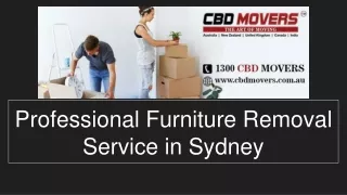 Professional Furniture Removal Service in Sydney