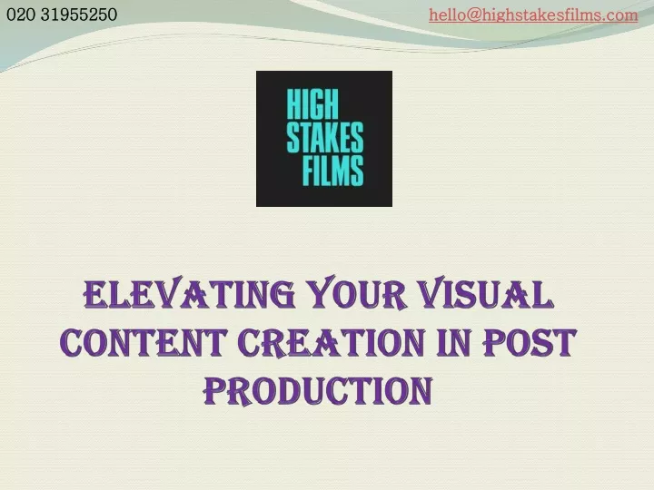 elevating your visual content creation in post production