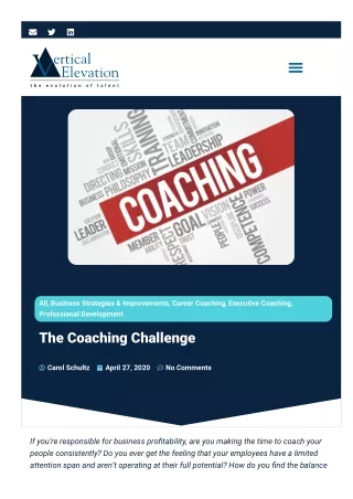 The Coaching Challenge