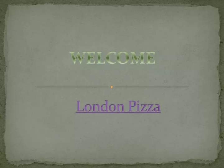 london pizza