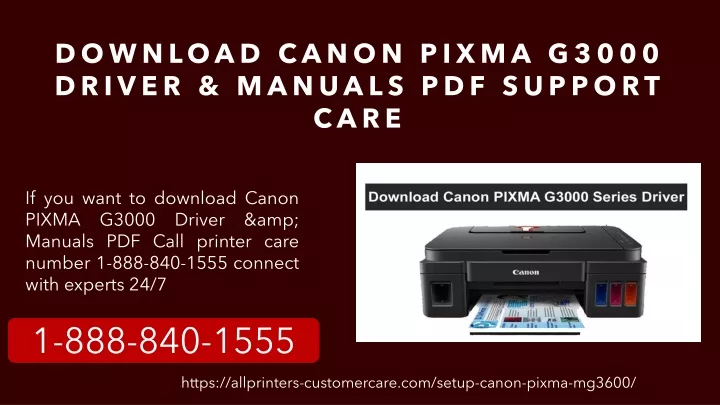 download canon pixma g3000 driver manuals pdf support care