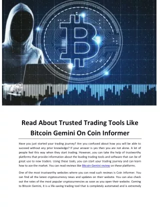 read about trusted trading tools like bitcoin