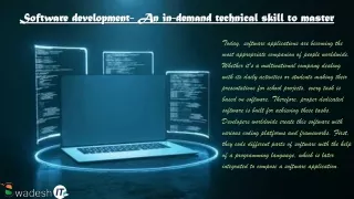 software development an in demand technical skill
