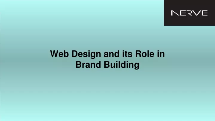 web design and its role in brand building