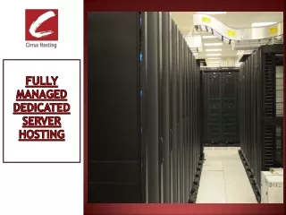 fully managed dedicated server hosting
