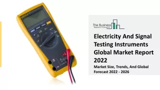 electricity and signal testing instruments global