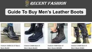 A Thorough Guide To Buy Men’s Leather Boots