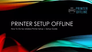 Simple 5 Strategies to Solve HP Printer Offline Error on Windows 10