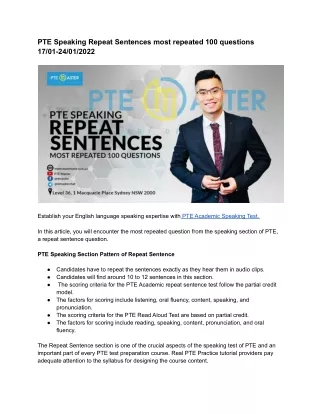 PTE Speaking Repeat Sentences most repeated 100 questions 17_01-24_01_2022 (1)