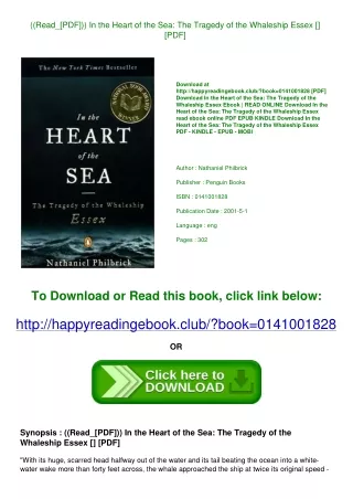 ((Read_[PDF])) In the Heart of the Sea The Tragedy of the Whaleship Essex [<DOWN