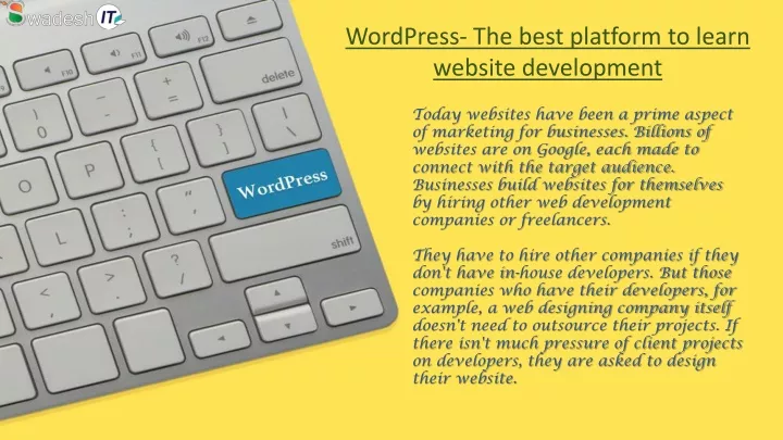 wordpress the best platform to learn website