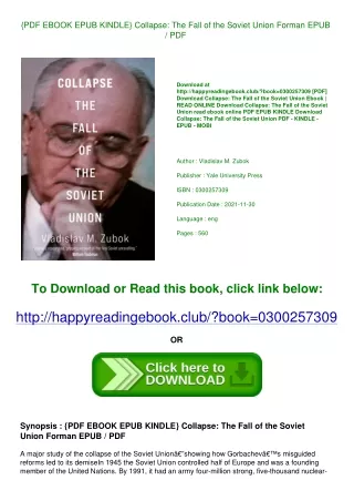 {PDF EBOOK EPUB KINDLE} Collapse The Fall of the Soviet Union Forman EPUB / PDF