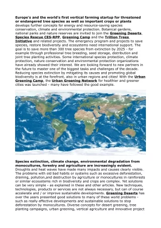 europe s and the world s first vertical farming