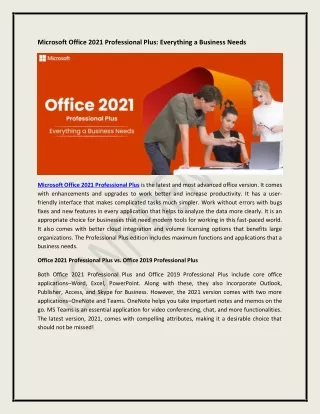 microsoft office 2021 professional plus